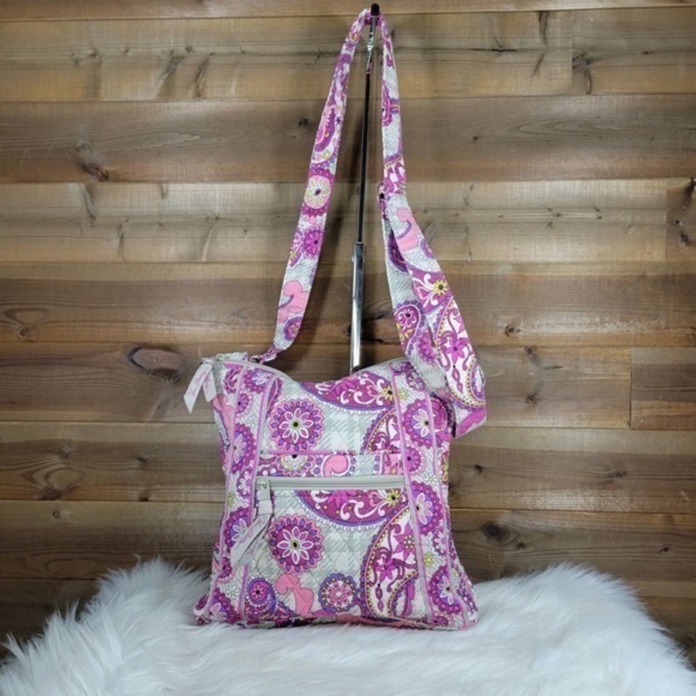 Vera Bradley Paisley Meets Plaid Hipster Crossbody